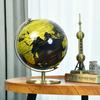 20cm Retro Metal Frame Rotating Earth Globe High Quality Luxury World Map Globe Decor Vintage Globe for Home Office Decoration