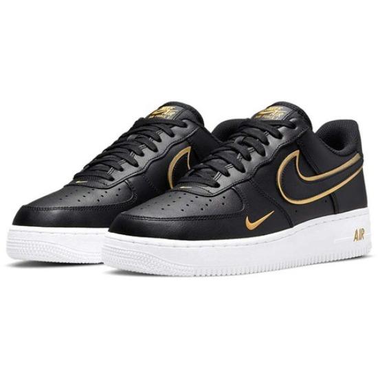 Nike Air Force 1 Black Metallic Gold White - da8481001