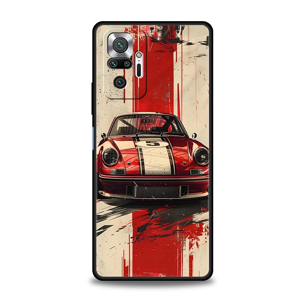

Чехол для телефона для Xiaomi Redmi Note 14 13 12 5G 11 10 Pro Plus 4G 9S 9 14C 13C 12C 10C 9C 9A Мягкая крышка JDM Tokyo Drift Спортивный автомобиль Redmi Note 14 Pro5G