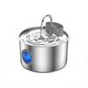 Stainless Steel 3.2L Silent Pet Water Fountain with Mini Feeder