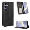 For Samsung Galaxy S25 FE Leather Case Wallet Stand Retro Texture Phone Cover