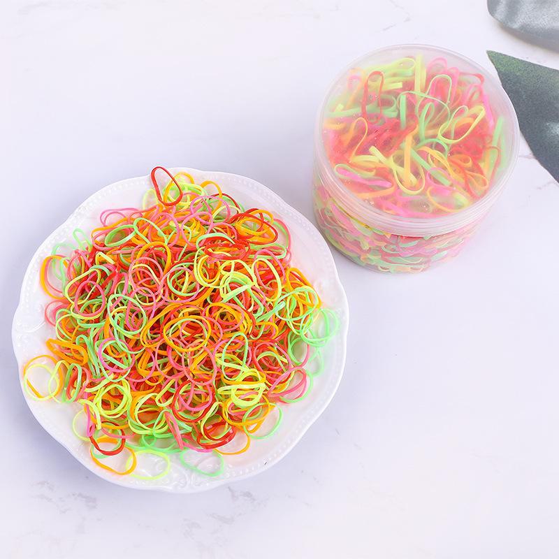 Black Thick Elastic Hair Bands: No-Damage Hair Ties for Women & Kids