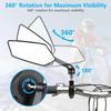 Adjustable Bike Rear View Mirror Handlebar Reflector Clear Rearview For Electric Scooter Cycling Bicycle Accessories