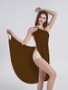 Neues einfarbiges sexy Damen-Trägerkleid 15 Farben 8 Größen Strandkleid für Damen