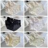 Mid Waist Underwear for Women Bow Mesh Briefs Summer Lace Seamless Panties  Female