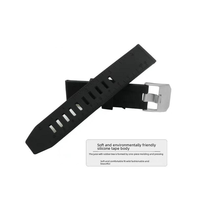 23mm Luminox Minox8831.KM Silicone Watch Strap with Scale Pattern
