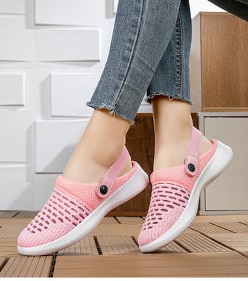 Fashion Women Slippers Sandals 2025 Summer Beach Slippers Women Breathable Mesh Flat Shoes Women Flip Flops Zapatos Mujer Home Slippers
