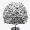 Trifong Bandana Cap White Cotton Paisley Bandana Pirate Hat Quick Dry Sweat Absorption Breathable Summer UV Cut Do-rag Inner Cap Bicycle Helmet