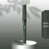 Refillable Ergonomic Fountain Pen for Students - Transparent Colored Plastic Design