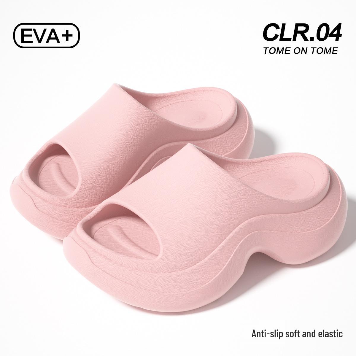 Women s Thick-Soled One-Strap EVA Sandals: Soft  Stepping on Poop  Feel, Fashionable Indoor Slippers 37-38