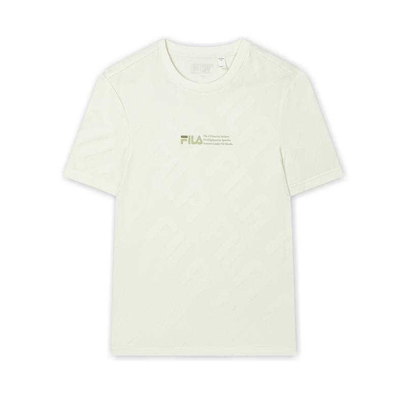 FILA T Shirt Men s Mist Lotus White F11M438103FIV 165/88A/S