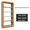 Chang Baosen Steel 5-Tier Single-Sided Storage Bookshelf