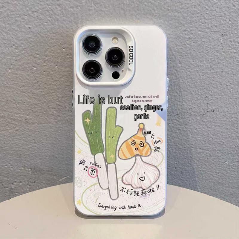 

Life is Like Ginger, Garlic, Onion Apple iPhone Case for 17, 16 Pro Max, 15, 14, 13, 12 Models iPhone 13 Pro Max