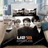 Rock U2 Band Bedding Set Quilt Cover Pillowcase Comforter king Queen Size Boys Adult Duvet Cover Bed Set