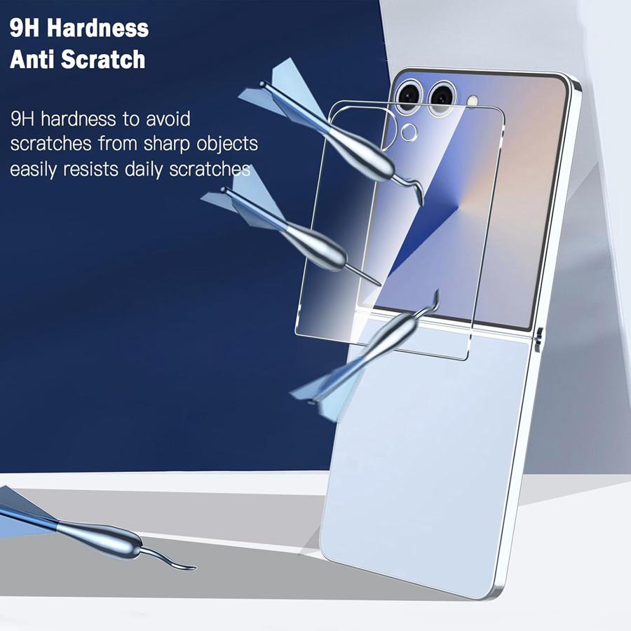 2Pack Tempered Glass Outer Screen Protector For Samsung Galaxy Z Flip 7 Flip 6 5 Film [2 Pack] Screen Protectors for Galaxy Z Flip7 5G Flip6 [2 Pcs]
