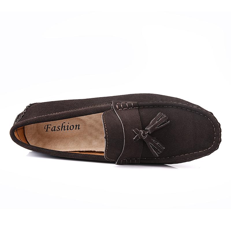 Men Casual Shoes Leisure Walk Comfy Footwear Suede Leather Loafers Moccasins Slip On Male Flats Male Driving Shoes Sneakers Man