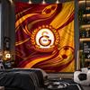 Arazzo da Appendere a Parete Tessuto Stampato Galatasaray FC per Soggiorno Camera da Letto Decorazione Casa