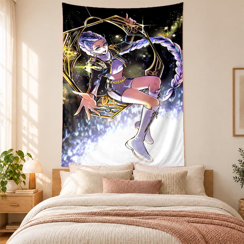Tapiz Cazadores de Demonios Kpop alta calidad para decorar paredes de sala de estar, dormitorio, residencia estudiantil ideal como arte de pared para dormitorio o regalo de vacaciones