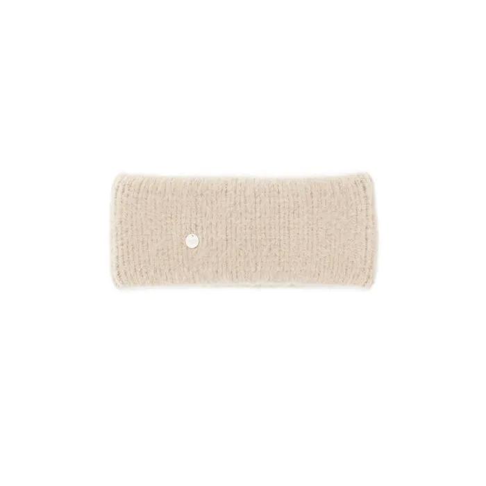 [RABBIT FUR] COIN HAIR BANDANA_BEIGE