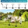 Ugello in Ottone Robusto Spruzzatore a Supporto Sistema di Nebulizzazione Multi-Testa Per Esterni Giardino Terrazzo Sollievo dal Calore