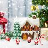12pcs Mini Lovely Santa Claus Statue Ornament SantaClaus Figurine Christmas Garden Landscape Santa Claus Decor Xmas supply