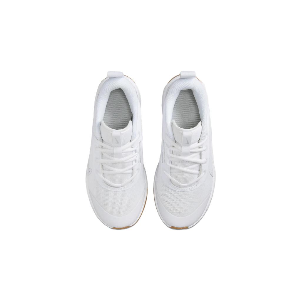 Nike Omni Multi-Court GS Hvit Gummi Barnesneakers Pure-Platinum Lys-Røyk-Grå DM9027-105