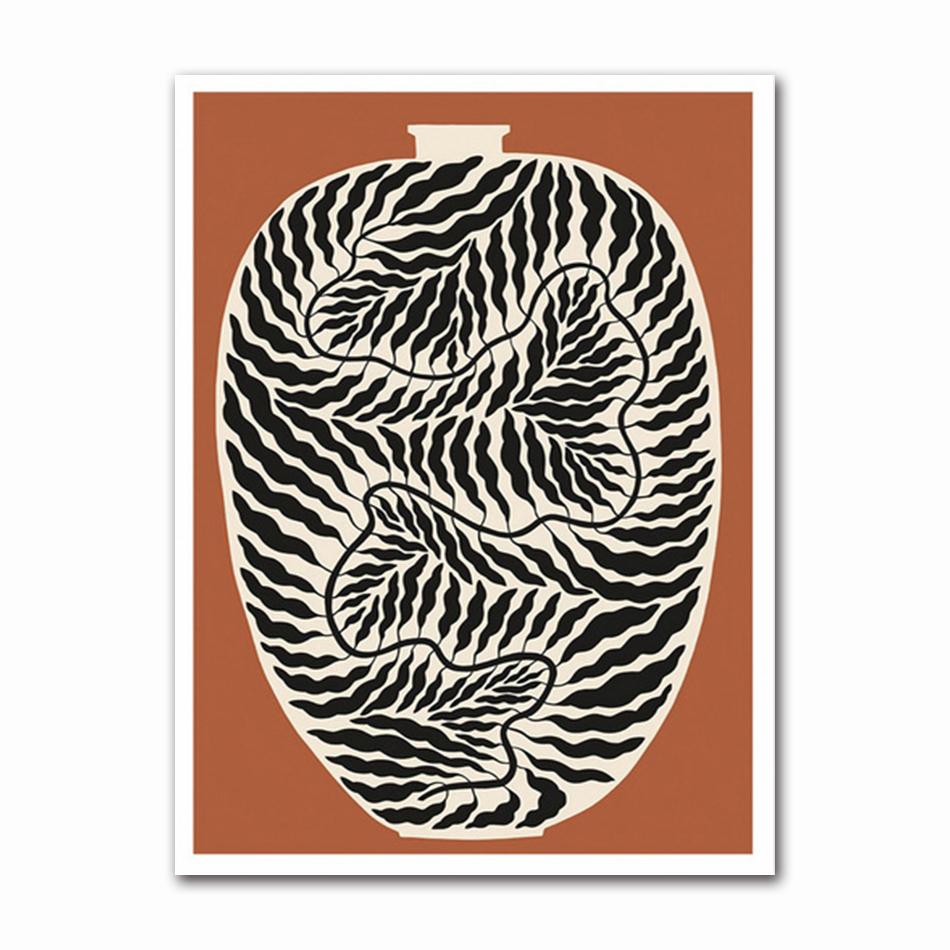 Abstract Minimalism Poster Lemon Vase Geometric Art Poster Canvas Print Painting Nordic Wall Art Living Room Home Decoration 21X30CMNo Framed