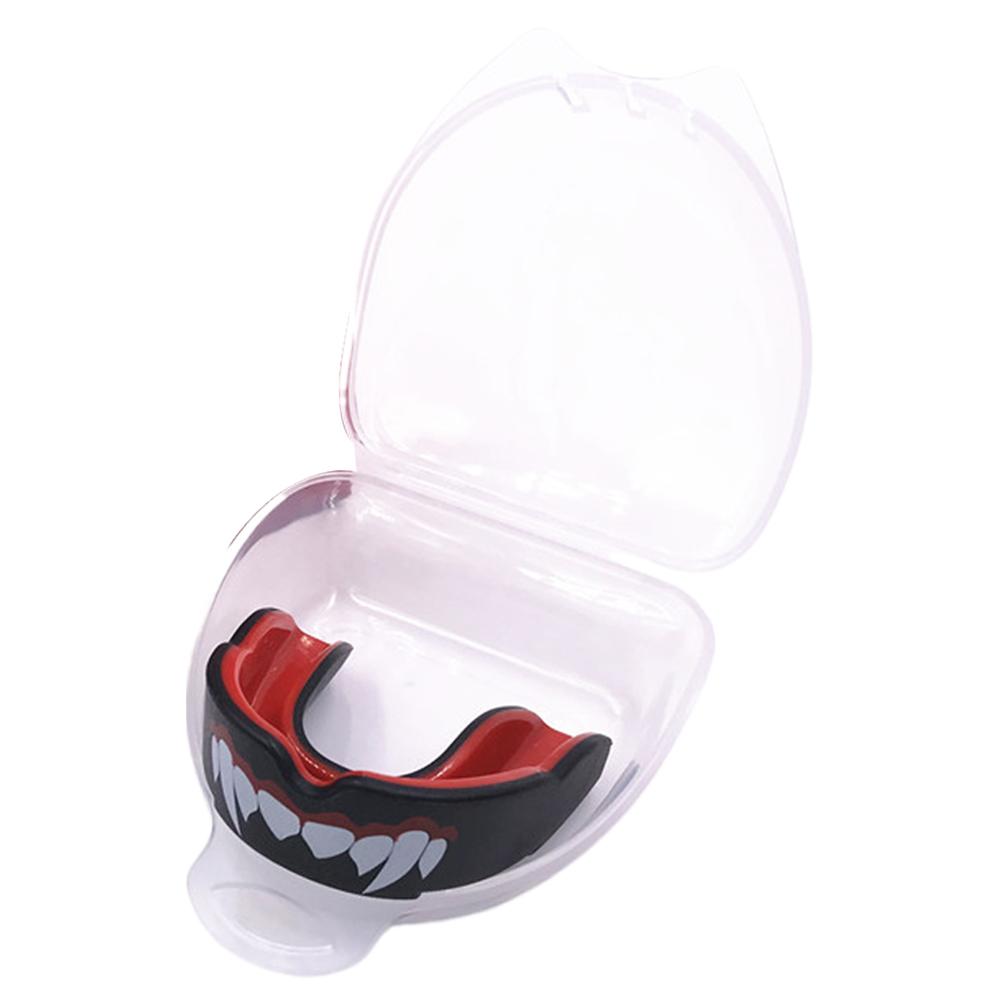 Adults and Junior Gum Shield with Box Teeth Protector Fighting Training Tooth Protection for Boxing MMA Rugby All Contact Sports