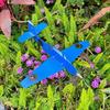 Metal Airplane Weathervane, Outdoor Garden Wind Spinner, Rotating Aircraft Yard Art Stake, 3D Kinetic Wind Sculpture for Patio, Lawn, Porch