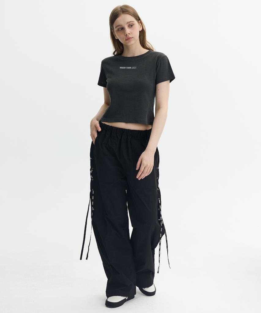 Keuleogsi Pigment Nice Crop Top Charcoal