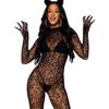 Women Fishnet Hollow Bra Sets Black Sexy Open Buttocks Underwear Lace Bodystockings Erotic Hanging Neck Bodysuit Lingerie Set