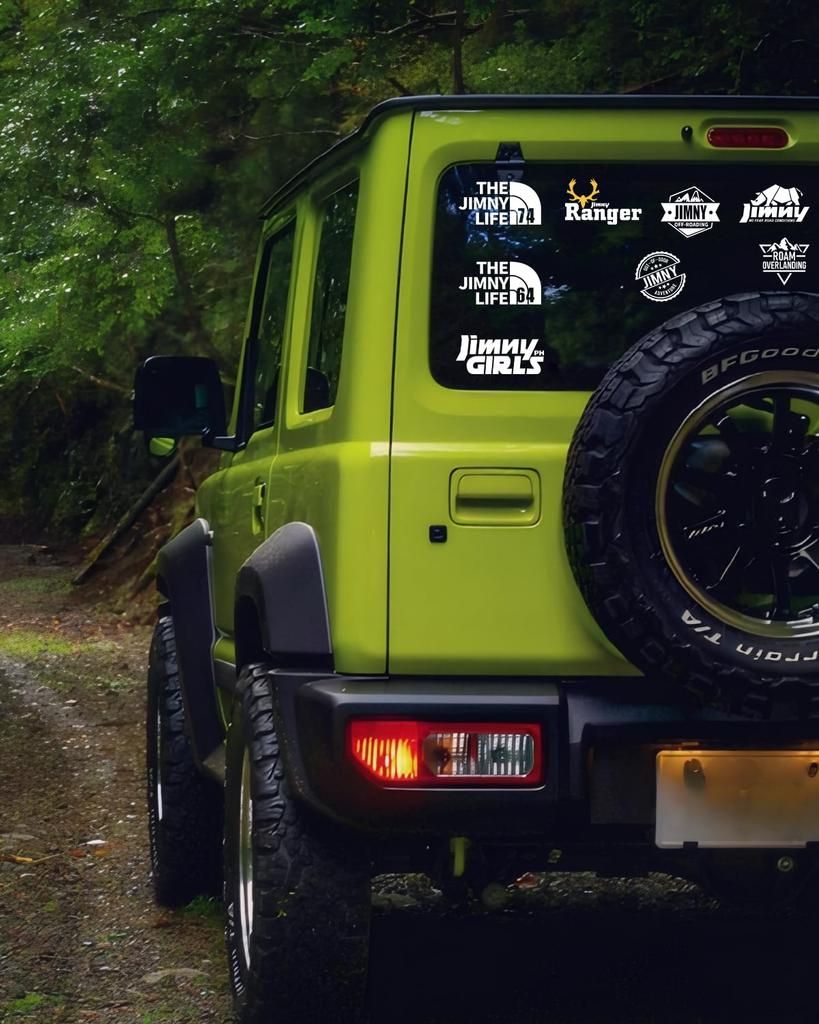 Maplewoodcar Jimny Sticker, Stylish, Original Design, Jimny, Jb64, Accessory, 3D Feeling, Cool, Waterproof, Easy