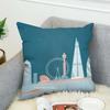 H-Henry Art Pillow Case For Car Sofa Decorative Home Double-sided Print Plush Square Throw Pillow Cushion Cover