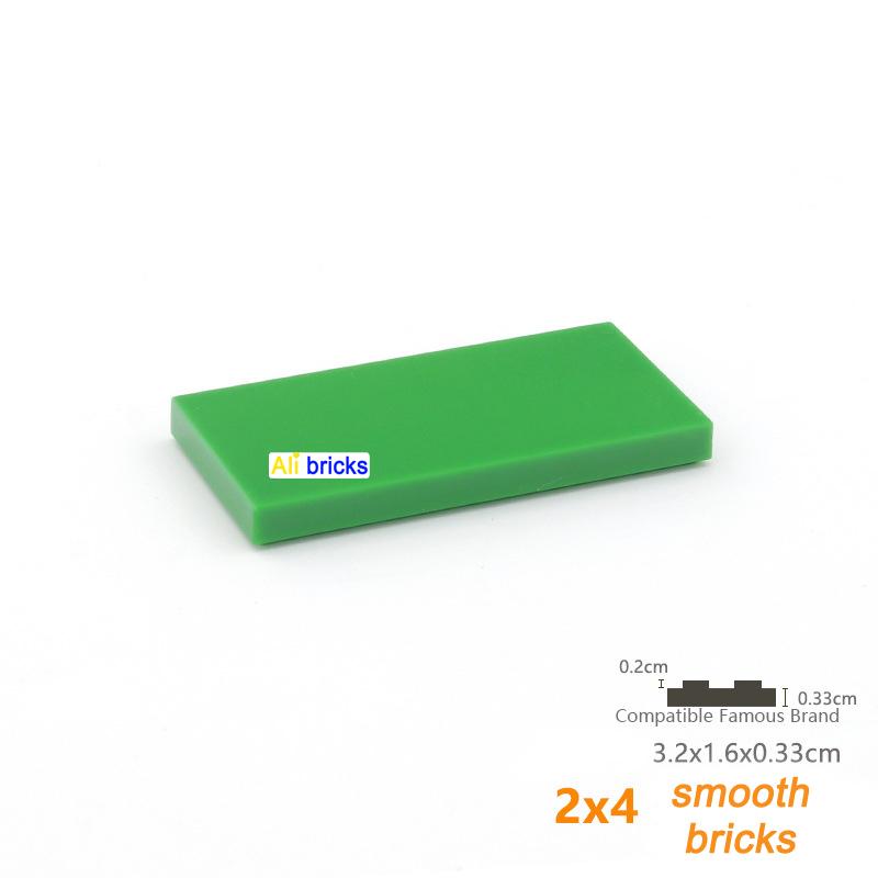 20pcs DIY Building Blocks Figures Bricks Smooth 2x4 Educational Creative Size Compatible With 87079 Plastic Toys for Children