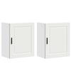 VidaXL Armoires murales de cuisine 2 pcs Porto blanc bois d'ingénierie, meuble mural de cuisine, armoire pour mur de 854038