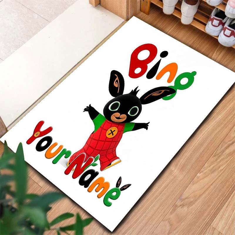 Bing Custom Name Carpet Rug for Living Room Bedroom Home Sofa Decoration,Kids play Non-slip Floor Mat