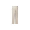 Uniqlo Solid Color Airy Pleated Straight Leg Suit Pants Women Pants Beige 469310-31