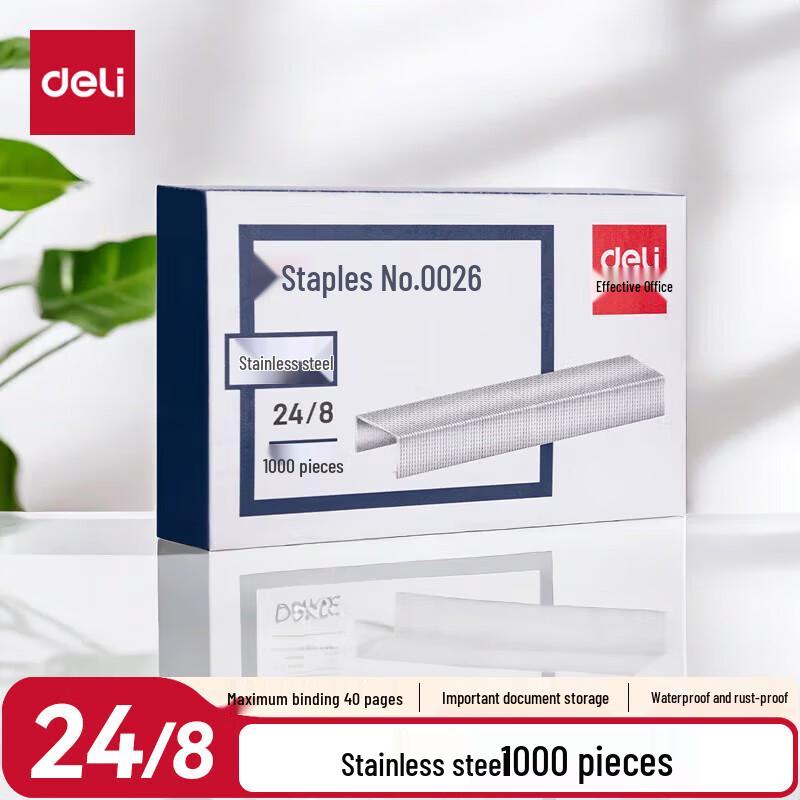Deli 24/8 Heavy Duty Stainless Steel Staples