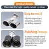 Compatible with BMW 5 Series G30/G38 525li/530 Quad Outlet Exhaust Pipe Titanium Black Tailpipe Cover