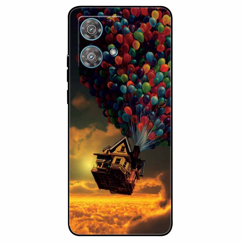 Skirta Moto G84 5G dėklas Silikoninis Minkštas Spausdintas Katės Drugelio Telefono Dangtelis Motorola MOTO G84 TPU Dangtelis MotoG84 G 84 Madingas Maišelis