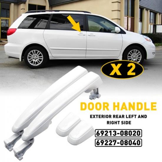 2x For Toyota Sienna 2004-10 Rear Sliding Left+Right Door Door Handle 6921308020