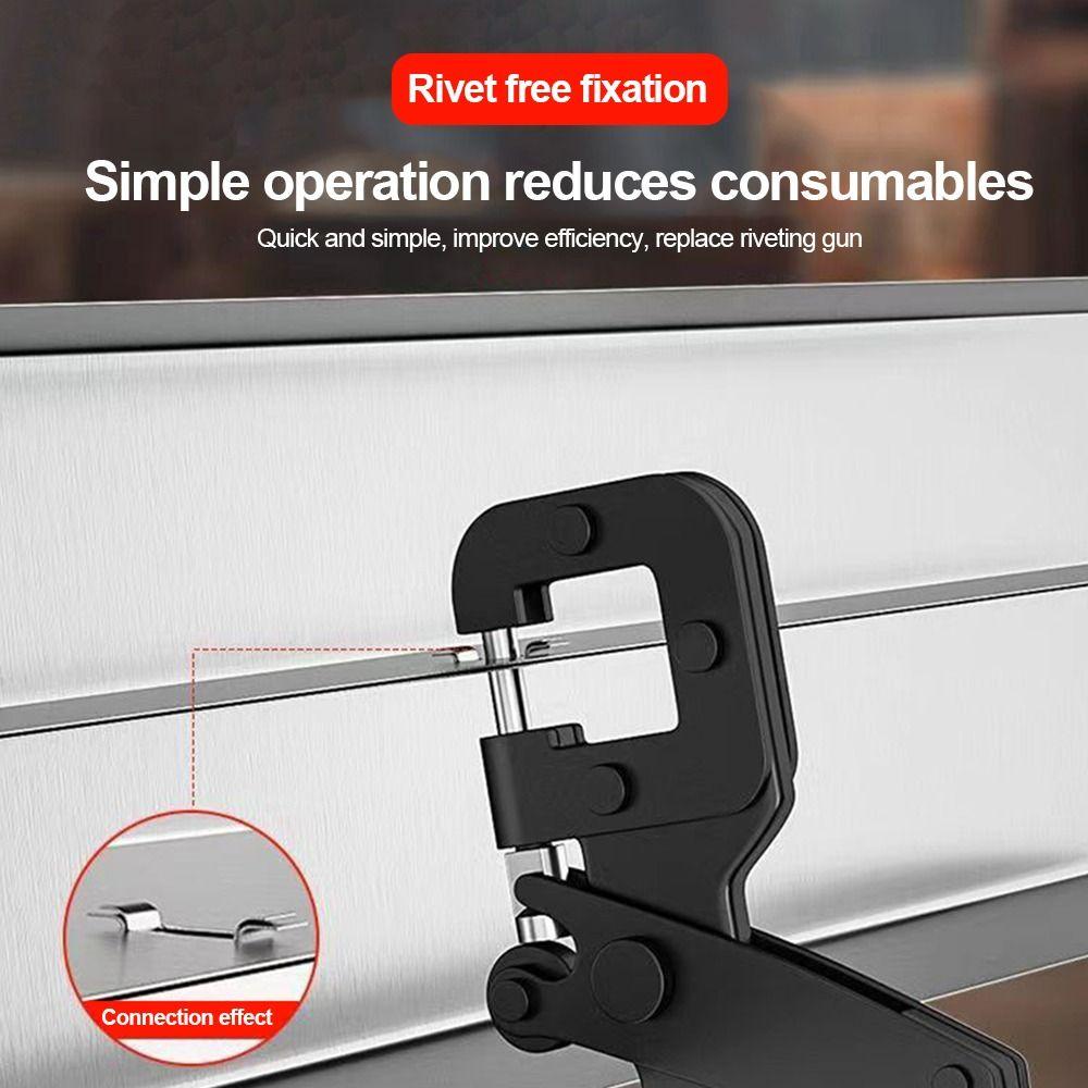 Tragbare Legierung Kielklemme Schwerlast Flachloch Kielbördelzange Befestigungsbolzen Bördelzange Gipskartonplatten Installation