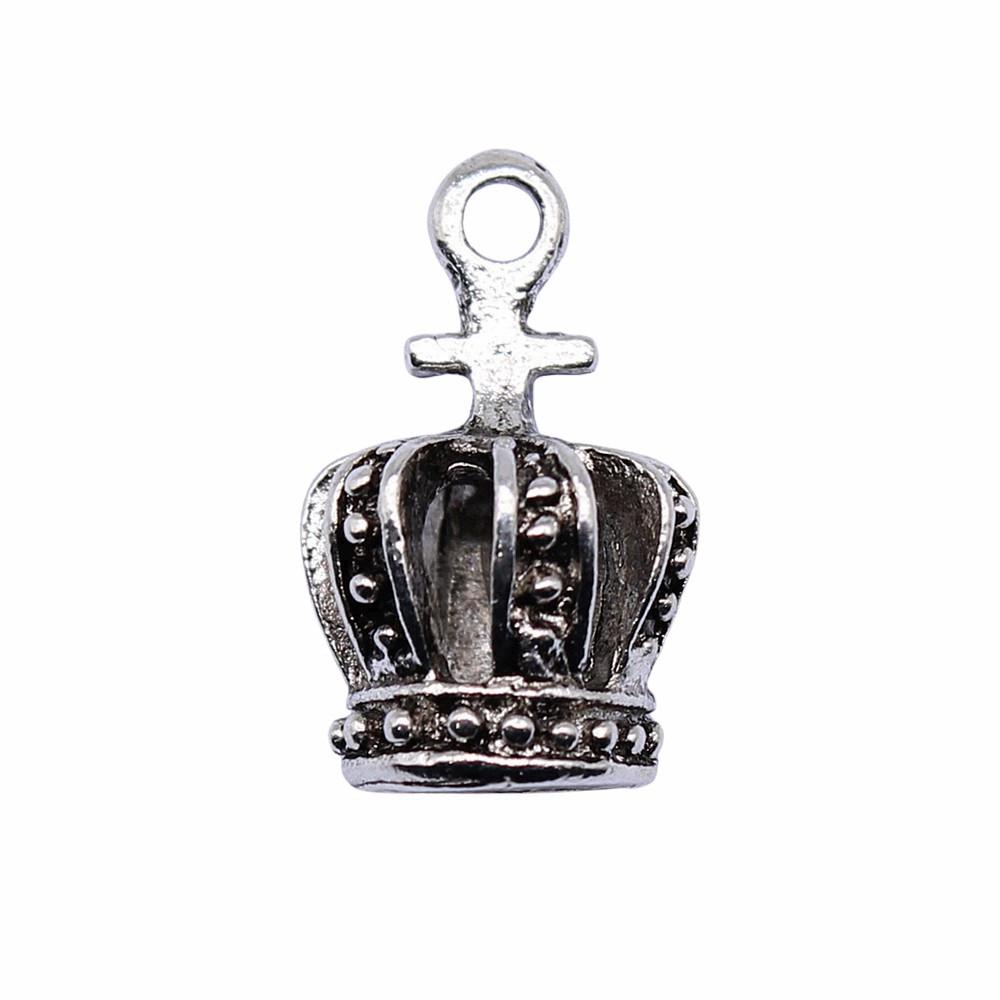 Crown Charms Multi Color Alloy Pendants For Royal Princess Jewelry Accessories