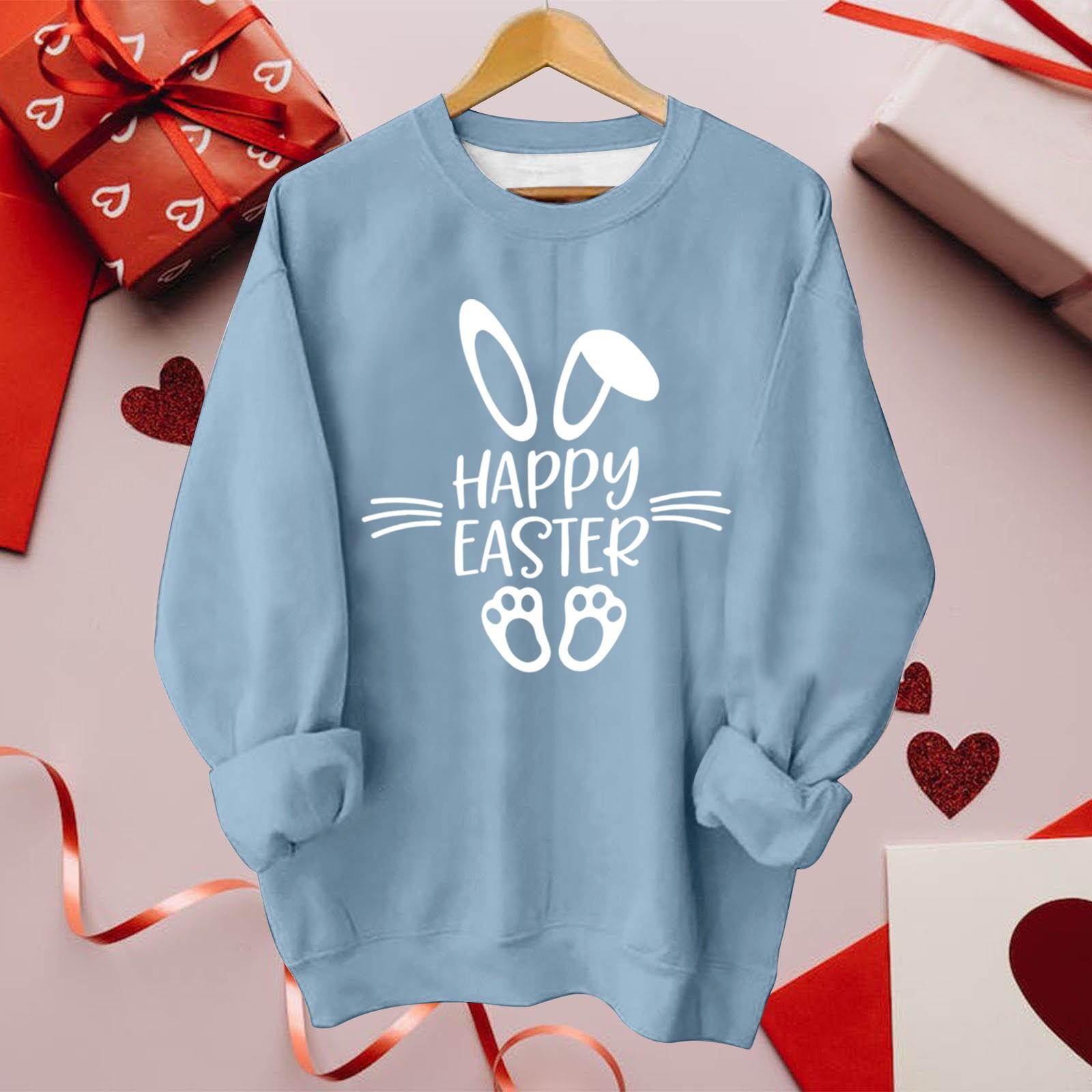 

Женская мода повседневная толстовка с круглым вырезом и длинными рукавами с принтом XL белый