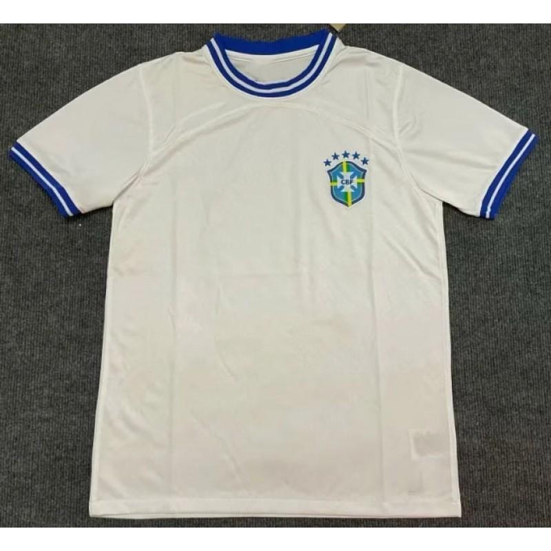 Maglia da Calcio Nazionale Brasiliana Neymar 10 Raphinha Edizione da Tifoso Manica Corta Uomo Donna Abbigliamento Sportivo