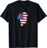 Buy Greenland - Greenland American Flag T-Shirt