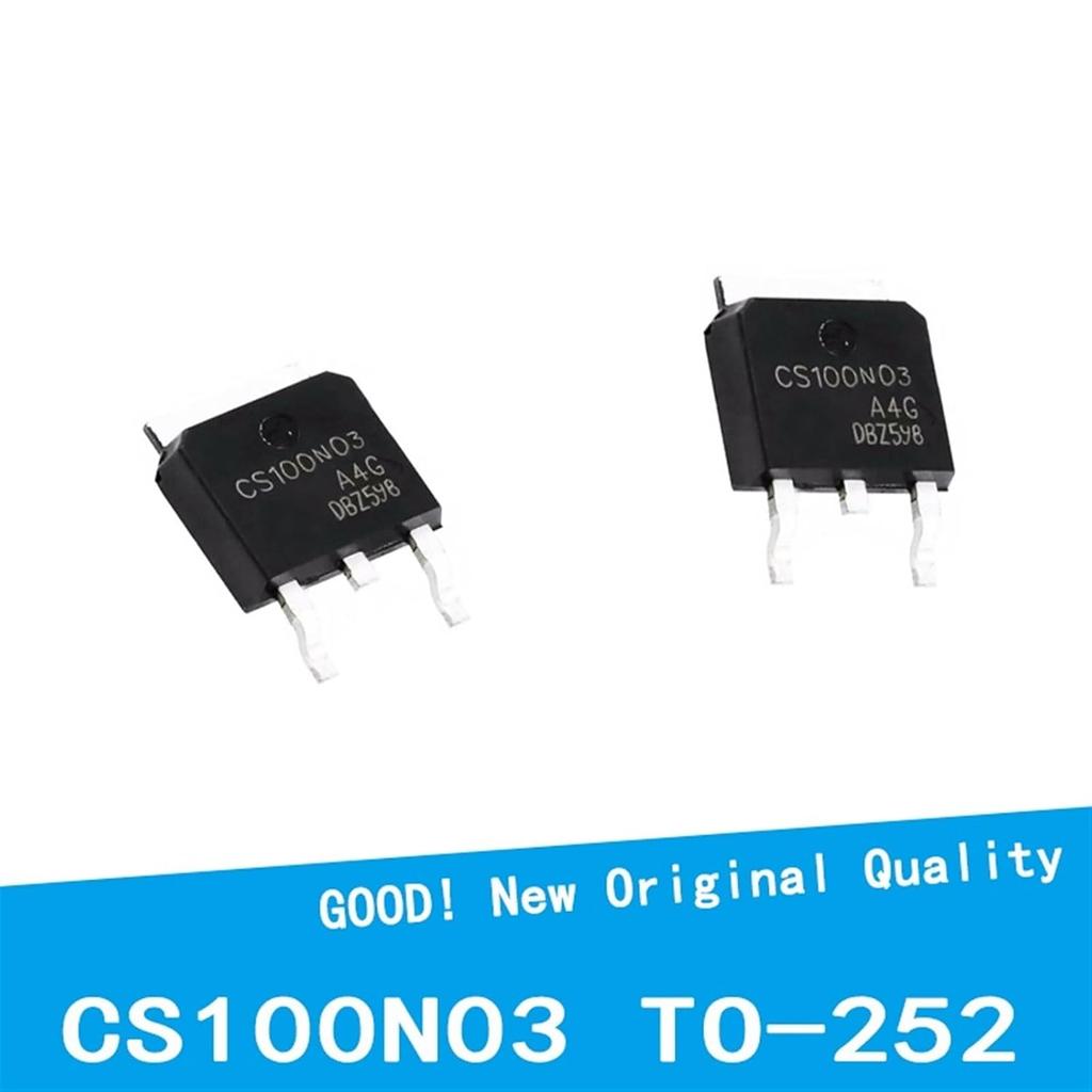 10PCS/LOT CS100N03-A4G CS100N03 MOS Tube 30V 100A Lithium SMD TO-252