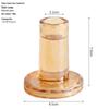 Transparent T-Shaped Glass Candlestick for Home, Living, and Dining Room Decoration