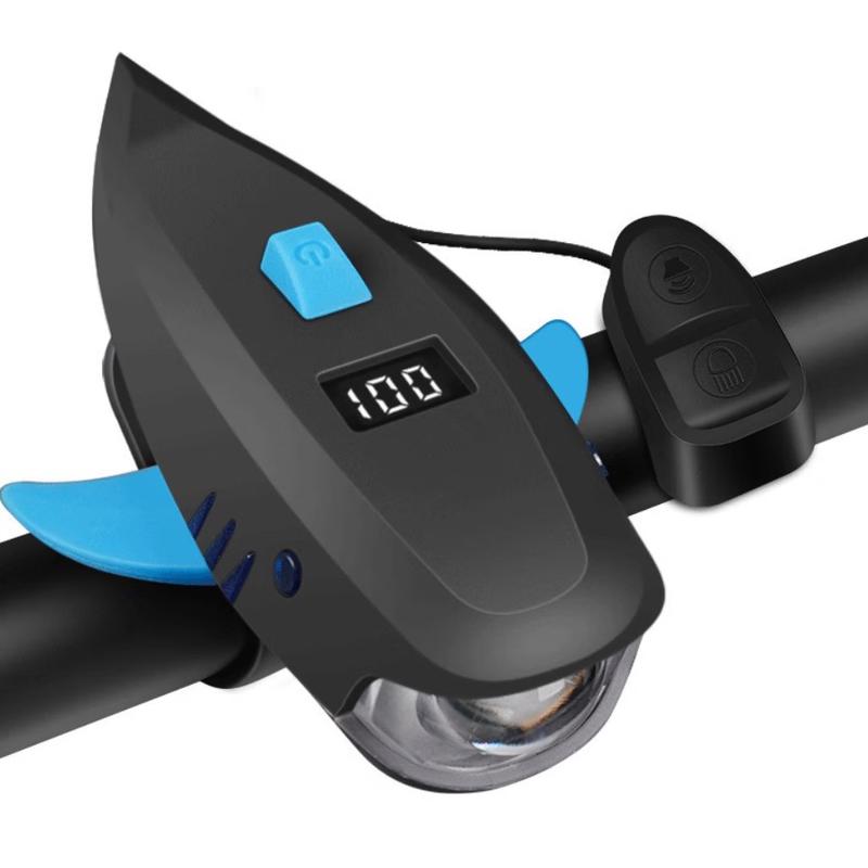 

Bicycle Headlight with Shark Horn