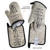 Cotton Oven Gloves Thickened Insulation Pads Kitchen Baking Accessories Anti Steam Gloves  Clothes